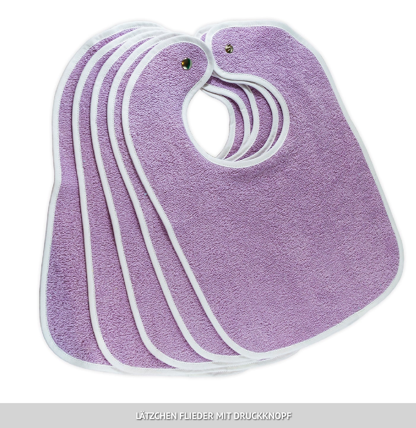 Lätzchen mit Druckknopf